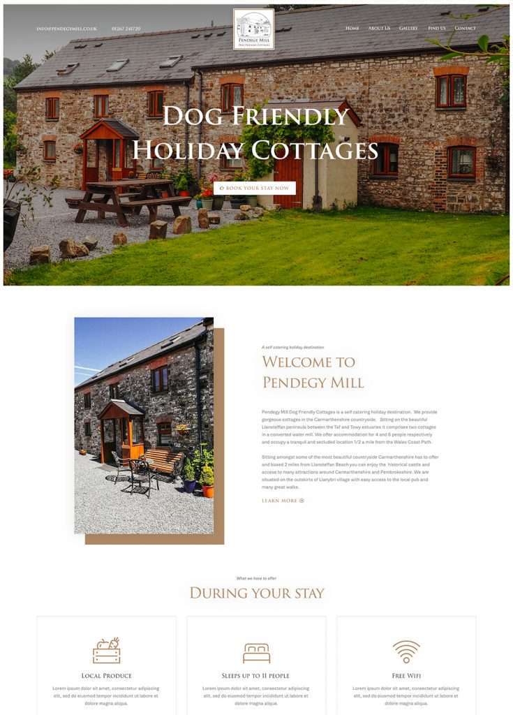 Holiday Cottages Website
